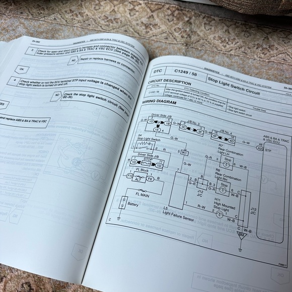 2001 Toyota Avalon Repair Manual Volume I - Picture 8 of 8